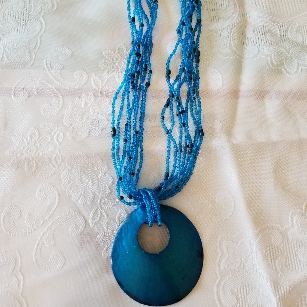 Coldwater Creek Shell/Beaded Necklace NEW!!